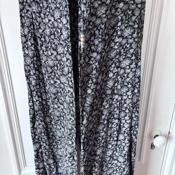Denim & Supply Ralph Lauren Floral Elastic Tie Wrap Wide Leg Pants Size Medium - Picture 4 of 12